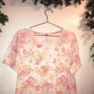 Free People Tourist Floral T-Shirt